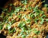 A picture of step 5 of Suran keema.