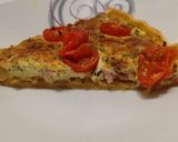 Une image de l'étape 8 de Quiche au jambon et tomates cerises.
