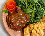 Foto langkah ke 5 dari resep Brambang Asem Daun Ubi Rambat.