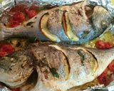 Foto del paso 3 de la receta: Dorada horneada al zumo de limón