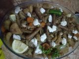 ارز بالخضر والشمبينيو والمرڨاز 🍵
