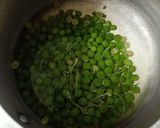 A picture of step 1 of Methi Malai Matar.