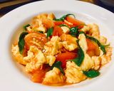 รูปขั้นตอนการทำที่ 3 ของ มะเขือเทศผัดไข่โหระพา金不換番茄炒蛋 : ผัดยังไงให้รสนุ่มหอมเหมือนในเมืองจีน