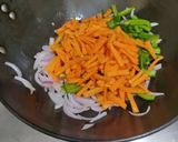 A picture of step 2 of Chinese stir fry.