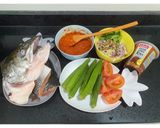 Gambar langkah 1 resipi KARI KEPALA IKAN SALMON - MyMil Mengidam.