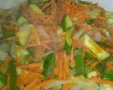 Foto del paso 1 de la receta: Arroz español y omelette de verduras