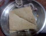 A picture of step 6 of Capsicum brown bread sandwich.