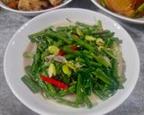 Foto langkah ke 5 dari resep Kangkung Kacang panjang Kuah Santan.