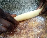 A picture of step 5 of Cinnamon coconut rolls.
