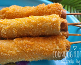 Foto langkah ke 4 dari resep Corndog roti sosis mozarella.