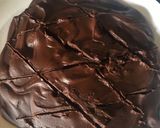 A picture of step 6 of Chocolate khajur barfi.