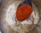 A picture of step 1 of Rajasthani gatte ki sabji.
