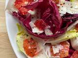 Blood orange and bitter leaf salad