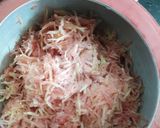 A picture of step 1 of Gajar ka halwa sushi roll with rabri cream cheese filling.