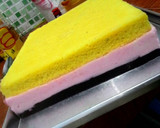 Foto langkah ke 3 dari resep Puding madona (bolu mix puding busa).