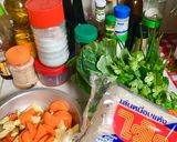 รูปขั้นตอนการทำที่ 1 ของ ราดหน้าเส้นหมี่อกไก่ผักรวม🍲🥬🥕