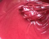 A picture of step 5 of Red velvet cake.