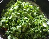 A picture of step 8 of Palak sabzi.