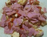 Foto del paso 6 de la receta: Tarta de huevo, jamón, queso y tomate