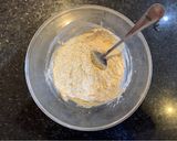 A picture of step 2 of Ricotta and hazelnut pancakes.