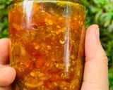 Hình bước làm 8 của món Tương ớt Hội An phiên bản nhiều tỏi ít ớt và có cà chua