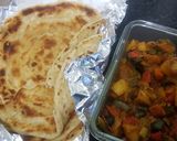 A picture of step 9 of White chapati (oiled thrice and rolled out twice).