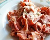 Foto del passaggio 5 della ricetta Tagliatelle rosa Burro Salvia e Parmigiano