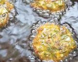 A picture of step 7 of Drum Stick Leaves/Moringa/Munagaku - Fritters.