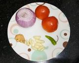 A picture of step 1 of Aloo kofta with paneer stuffing in golden gravy.