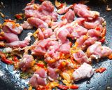 A picture of step 3 of Spicy pork and holy basil.