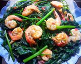 Foto langkah ke 9 dari resep Cah Kangkung Udang 🍤Oil-Free Diet Friendly.