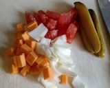 A picture of step 2 of Smoked Whiskey Pickle Grilled Chicken Salad.