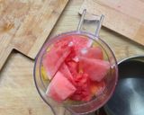 A picture of step 4 of Watermelon and Peach Granita.