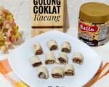 Cara Membuat Roti Gulung Coklat Kacang 3