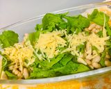 Foto del paso 3 de la receta: 🥗ENSALADA🥗 DE RUCULA, POROTOS Y QUESO EN HEBRAS 😋👏🤗🥗