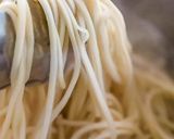 A picture of step 1 of Chinese noodles spaghetti.