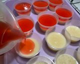 Foto langkah ke 7 dari resep Puding Kelapa Merah Putih.
