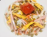 Foto del paso 3 de la receta: Ensalada con Pechuga de Pavo, lentenjas, arroz!🍚🍽👌