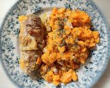 Une image de l'étape 4 de Andouillettes et patates douces a la nutricook.