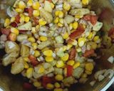 A picture of step 1 of Khatti meethi sev Bhel puri.