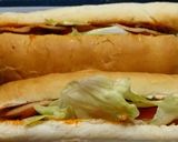 A picture of step 5 of Chicken Salami Bread Roll Sandwich.
