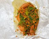 A picture of step 2 of Grilled Fresh Egg Hake Fish Curry Wrapped #airfryer.