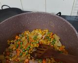 A picture of step 4 of Healthy Pulao.