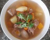 Hình bước làm 2 của món Canh thịt bò nấu rau củ