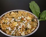 A picture of step 5 of Palak Paneer Pulao.