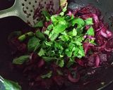 A picture of step 5 of Beetroot Biryani pulao.