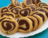 A picture of step 10 of Pinwheel Cookies 😍😍.