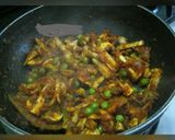 A picture of step 7 of Matar Mushroom Masala.