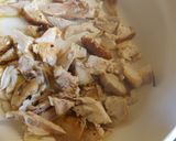 Foto del paso 4 de la receta Tortilla francesa con pollo asado y queso, al tomillo