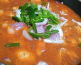 A picture of step 21 of Chicken chilli with rice.
